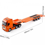 1/50 Platvormveoauto M&auml;nguasi Transpordihaagise Mudelauto Valatud M&auml;nguasjad Lastele 1/50-Size:30.5*6.5*5cm oranž