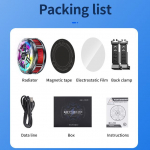 X100 tahvelarvuti jahuti pooljuht kiirjahutusega 24 W ventilaatoriga telefon Magsafe jahuti mobiilne radiaator, Peltier jahuti IPad Iphone Macile