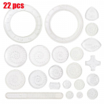 22 tk Spirograafi spiraalkunsti joonistuskomplekt Klassikaline viis lugematute imeliste kujunduste tegemiseks lastele Joonistusjoonlaudade m&auml;nguasjade komplekt
