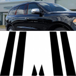 L&auml;ikivad mustad autoakna samba postid, uksekatte viimistluskomplektid, mis sobivad Dodge Durango 2011-2024 eKr veerukleebiste tarvikud