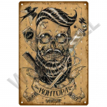 Juuksurisalong Plekksildi plakat Vintage seinaplakatid Metallist silt Dekoratiivne seinaplaat K&ouml;&ouml;k Plaat Metallist Vintage Decor Aksessuaarid 20x30cm