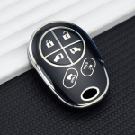 6 nuppu TPU auto kest Fob Toyota Tacoma Sequoia Tundra Fortuner Sienna SE 2020 jaoks Kaugjuhtimispuldi v&otilde;tmehoidja Hoidja Kaitsja must