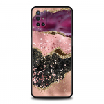 Telefoni&uuml;mbris OnePlus 10 9 Pro 9T 9R 9RT 8T 8 7 6T 7T Nord 2 CE 5G N200 N100 &uuml;mbrisekaitseks, tumesinine s&auml;delev ahhaatmarmor OnePlus 7