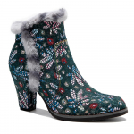 Ehtsast nahast Patchwork k&otilde;rged kontsad Retro reljeefsed k&auml;sitsi maalitud pumbad Mitmek&uuml;lgsed naiste kingad 36