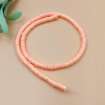 1 string Fashion 7 v&auml;rvi lahtised helmed 6 mm kaelakee ehete valmistamiseks p&auml;rlipulber 350 tk vahehelmed DIY k&auml;ev&otilde;rud pol&uuml;meersavi 1String/About350PCS 6mm heleroosa v&auml;rv