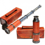 Teleskoop 1920 London Brass Maritime 15x Pirate Spyglass Teleskoop &ndash; funktsionaalne messingist ja l&auml;bipaistvast