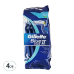 Gillette Blue2 Plus &uuml;hekordne raseerija, 1 pakk, 4 t&uuml;kki, Korea raseerimistera