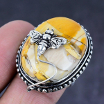 Mookaite Gemstone Handmade 925 Steling Silver Gift Jewelry Ring Size 8 i1y35