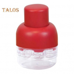 Kirsikikivieemaldaja 8 auguga, kiirkinnitusega, ohutu pritsmekaitse, kirsikivieemaldaja k&ouml;&ouml;ki, mitme kirsiga kivieemaldaja moosi ja magustoitude jaoks punane