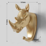 1 tk v&otilde;tmete riidepuu Creative American riputuskonksu seinahoidik Tugev &otilde;mblusteta kleepkonks Dekoratiivne konks loomakonksud Golden/Giraffe