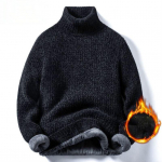 S&uuml;gis- ja talvised meeste vabaaja &uuml;hev&auml;rvilised fliisist paksu kaelusega kampsunid XL tumehall v&auml;rv