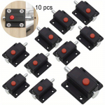 10 tk Klassikaline tahke ukse riivi riiv ukse akna kapp Liuglukuga kapp Kodumajapidamises kasutatavate turvanuppude vedru automaatse nupu riiviga m&ouml;&ouml;bli riistvara