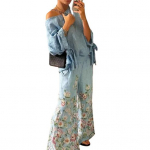 2 tk/komplekt Naiste top p&uuml;kste komplekt, &uuml;ks &otilde;lg, kaldus kaelus, kolmveerand varrukaga, pits-up mansett Pluus Lilletr&uuml;kis venivad k&otilde;rge v&ouml;&ouml;kohaga laia s&auml;&auml;rega p&uuml;ksid M khaki