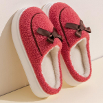 Puuvillased sussid naiste talvine sisekodu kodu sooja uus kohev sussid meestekodu meeste talv 36-37 punane