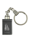 Dutch Shepherd Dog, Dutch Herder - Crystal key ring with dog photo, illuminated key ring, unique gift by Art-Dog brand