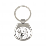 Kuvasz - keychain with a dog, keychain with a print, personalized pendant from the Art-Dog brand