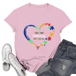 Naiste vabaaja tr&uuml;kitud T-s&auml;rk, &uuml;mara kaelusega pullover l&uuml;hikeste varrukatega S