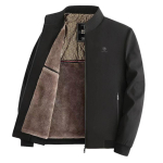 Meeste talvine tuulekindel soe vabaaja jope, krae fliisvoodriga &auml;rilised paksud Bomber jakid kunstkarusnahaga vooderdatud Pluss suuruses meestele M hall v&auml;rv