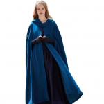 Naiste talvejope kapuutsiga Keskaegne Retro Cape Gothic Keep Warm Sall M sinine