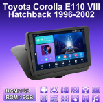 2 DIN Android Carplay Autoraadio Toyota Corolla E110 VIII Luukp&auml;ra 1996-2002 jaoks Multimeediam&auml;ngija Pea&uuml;ksus Stereo GPS-navigatsioon BT WIFI 2+32GB 1+16GB