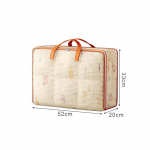 PVC-st kokkupandavad hoiukotid k&auml;epidemega Suure mahutavusega riided tekkide organiseerija veekindlad niiskuskindlad kapi organiseerimiskotid M-52x20x33cm