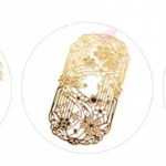 Cherry Blossom seeria Hiina stiilis &otilde;&otilde;nes j&auml;rjehoidja Loominguline v&auml;ike ja mini messingist j&auml;rjehoidja leheklipp