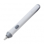 1 komplekt elektrilised kustutuskummid Mugav k&auml;epide, akutoitel, t&ouml;&ouml;j&otilde;udu s&auml;&auml;stev automaatne kahe asenduss&uuml;damikuga elektriline kustutuspliiats kooli jaoks valge