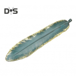 Keraamika viirukipulgahoidja Kuldse serva sulgedega Hiina stiilis vintage elegantne viirukip&otilde;leti tuhap&uuml;&uuml;dja ​​kodukaunistamise festivali kingitus