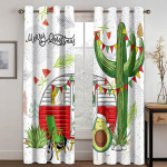 Kawaii j&otilde;ulukardinakaunistus Suur ala Multikakujuline J&otilde;uluvana Kardin Multikakujuline Auto J&otilde;ulumaja Muster W132cm x H160cm&Hook
