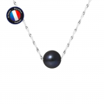 Collier - PERLINEA - Perle de Culture d'Eau Douce - 8-9 mm - Or Blanc - Femme