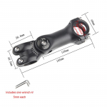 Mtb Maanteeratas Reguleeritav Stem Jalgratta Lenkstangi Stem 31.8Mm /25.4Mm &Uuml;likerge Alumiiniumsulamist Jalgratta Stem T&otilde;stuki Osad 31.8*120mm