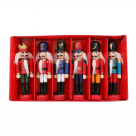 6tk Mini Puidust P&auml;hklipureja Ornament S&otilde;durikuju J&otilde;ulupuu ripats Kontorilaud J&otilde;ulukaunistused Kujud Kingitused S&otilde;pradele Laps
