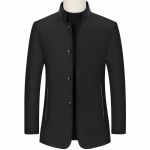 Meeste p&uuml;stkraega jakk Kevadine ja s&uuml;gisene keskealiste vabaajar&otilde;ivad Slim-fit Top &auml;rimeeste jope XXXXL must