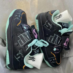 Moodsad naiste kingad Meeste Unisex Retro Graffiti Punk Rula kingad Kvaliteetsed nahast tossud Paar V&auml;litingimustes J&otilde;usaal Spordiks Vabaaja kingad 36