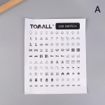 Veekindlad auto klahvl&uuml;liti kleebised instrumendi nupu kleebis 100/144 sildid merepaadi armatuurlaua paneeli LED indikaatoritele