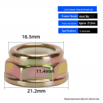 Vasakpoolse keermega mutter muruniiduki v&otilde;sal&otilde;ikuri k&auml;igukasti jaoks weight 18g