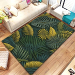 Troopiline lehemustriga vaip elutuppa magamistuppa taimekaunistus p&otilde;randamatt libisemiskindel k&ouml;&ouml;gi uksematt kodu kontorisse sissep&auml;&auml;su jalamatt 80x120cm