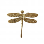 Messingist Dragonfly Nupp Keraamilised tarvikud M&ouml;&ouml;bli k&auml;epide Taust M&ouml;&ouml;bli tarvikud Seinakaunistus 80*80*16mm
