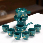 8 tk. Poolautomaatsed teekomplektid Hiina keraamiline lilla savi teekomplekt teetass Kung Fu teekannu komplekt