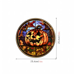 Halloweeni staatilised PVC-aknaklaasi kleebised Liimivaba dekoratiivkile kodu siseaknaklaasile JD126 pumpkin
