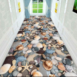 WTEMPO 3D Taim Esik Pikk Vaip Pastoraalne Vaibad Koridor P&otilde;randamatt Pehme Vahek&auml;igu trepid Libisemisvastane W120*H200CM