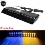 Auto vilkuvate tulede lamp 12 LED-i punane/sinine/merevaigukollane/kollane/valge politsei led-vilku avarii-hoiatustuli autole 12V 12W