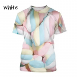 Summer Candy Chocolate Casual 3D Printing T-s&auml;rgid Unisex Meeste ja Naiste Mood Riided Streatwear T-s&auml;rgid S
