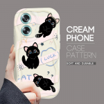 Armas koomiksimustriga kreemjas tekstuuriga korpus, lainelise servaga pehme silikoonkaanega telefoni&uuml;mbris OPPO Reno Realme jaoks OPPO A20 valge