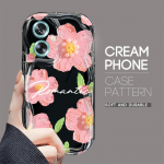 Armas koomiksimustriga kreemjas tekstuuriga korpus, lainelise servaga pehme silikoonkaanega telefoni&uuml;mbris OPPO Reno Realme jaoks Realme 13+ 5G must