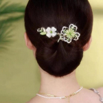 Korea stiilis naiste juuksekeerd kristallist lokirull Exquisite temperament juuksen&otilde;el Curling Juuksen&otilde;elad Elegantsed juukseaksessuaarid A2