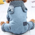 Koerariided soe mantel hirvenahk sametfliis paksendatud polsterdatud mantel Teddy Bichon &Scaron;nautser lemmiklooma neljajalgsete riiete vest XS