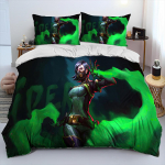 3D VALORANT M&auml;ng M&auml;ngur Multikas Tekk Voodipesukomplekt, Tekikott Voodikomplekt Tekikott Padjap&uuml;&uuml;r, King Queen Suurus Voodipesukomplekt Lastele EU Twin 135x200cm