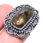 Labradorite Handmade 925 Sterling Silver Jewelry Ring Size 7 l2n17