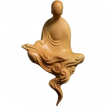 Huangyang puit ,Hiina zeni stiil, vormitu Buddha,nikerdusk&auml;sit&ouml;&ouml;, loominguline t&auml;ispuit, peened Buddha kuju kaunistused heleroheline v&auml;rv